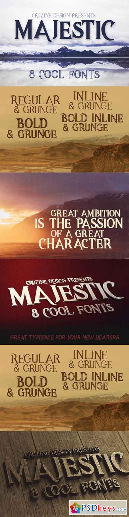 Majestic Typeface 784334