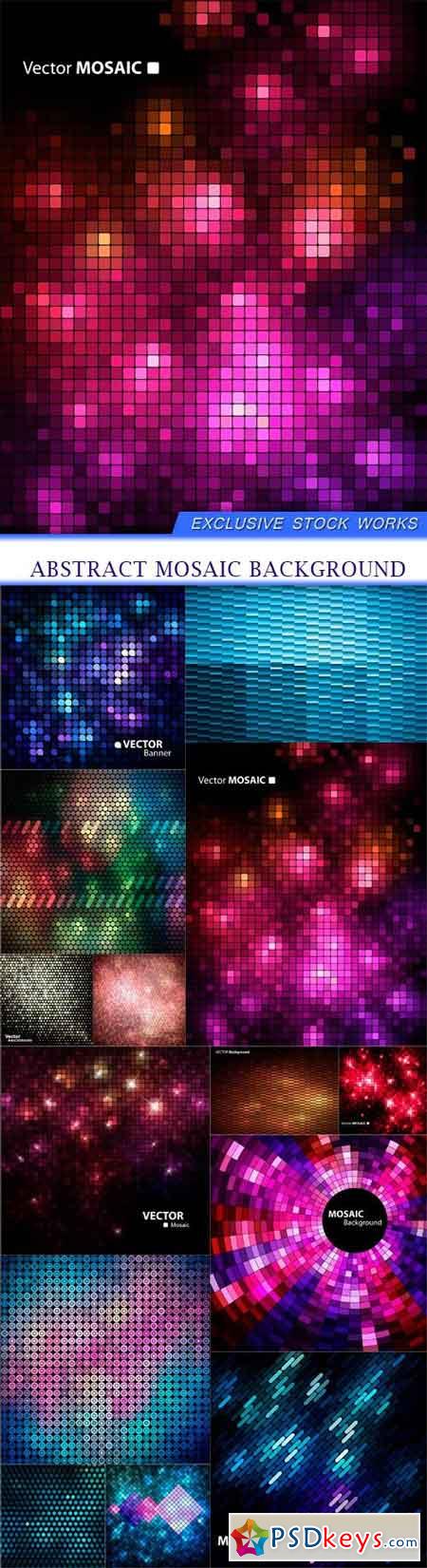 abstract mosaic background 14x EPS