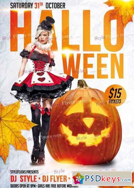 Halloween Party V7 PSD Flyer Template