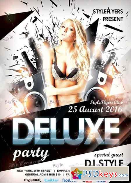 Deluxe Party PSD Flyer Template
