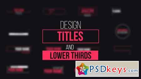 Design Titles and Lower Thirds 15813892 - After Effects Projects