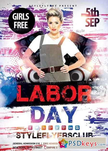 Labor Day V5 PSD Flyer Template