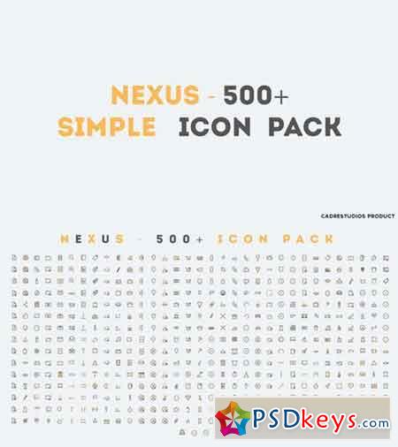 NEXUS - 500+ Pixel-Perfect Icons 770088