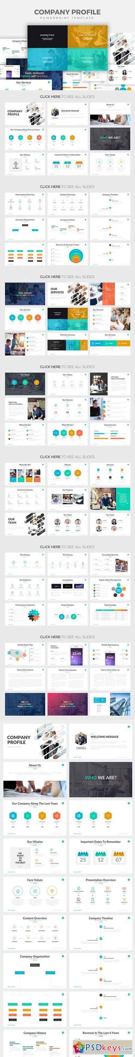 Company Profile Powerpoint Template 800462