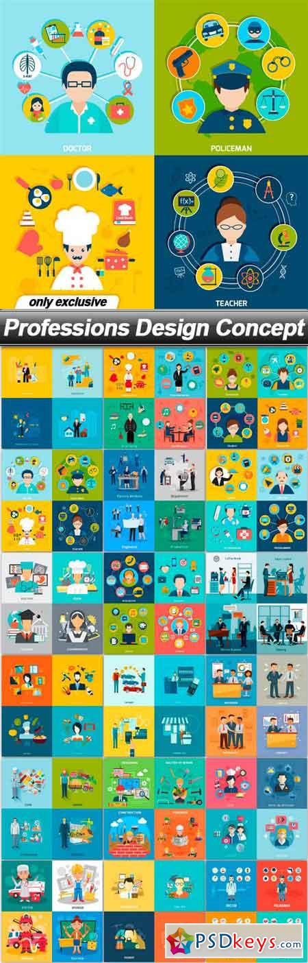 Professions Design Concept - 18 EPS