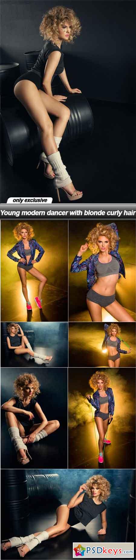 Young modern dancer with blonde curly hair - 8 UHQ JPEG