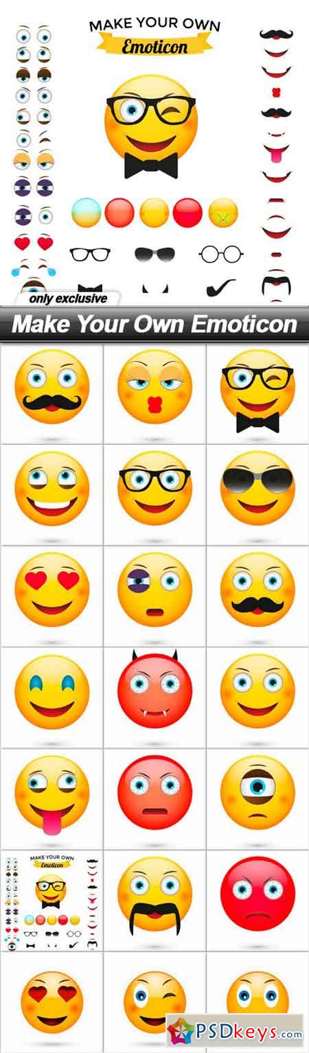 Make Your Own Emoticon - 21 EPS