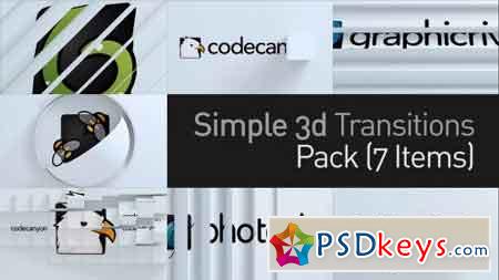 3D Simple Transitions Pack 11224462 - After Effects Projects