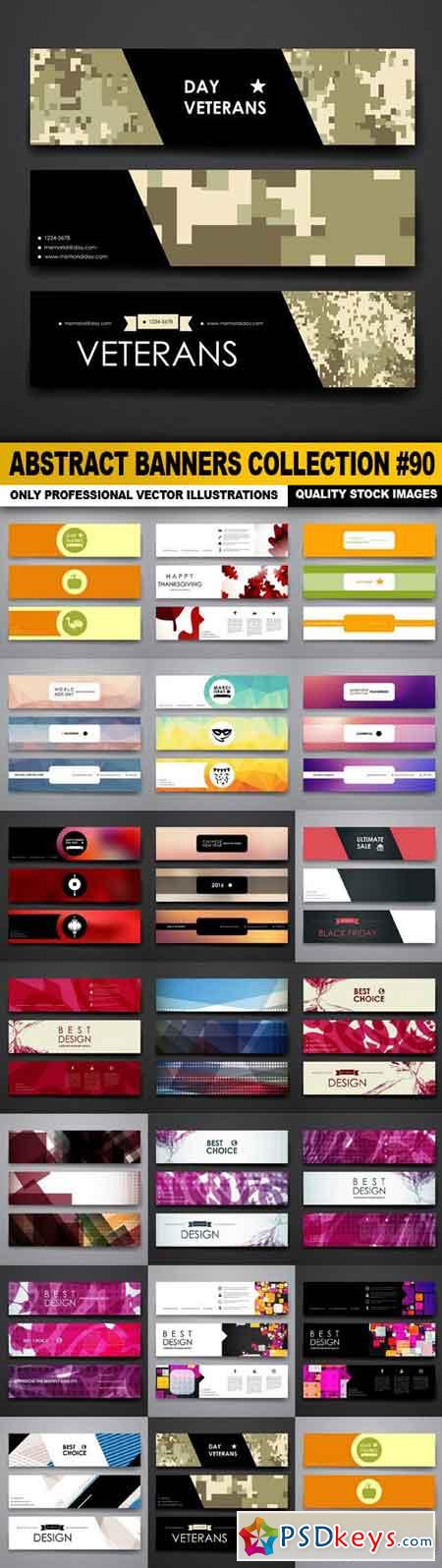 Abstract Banners Collection #90 - 20 Vectors