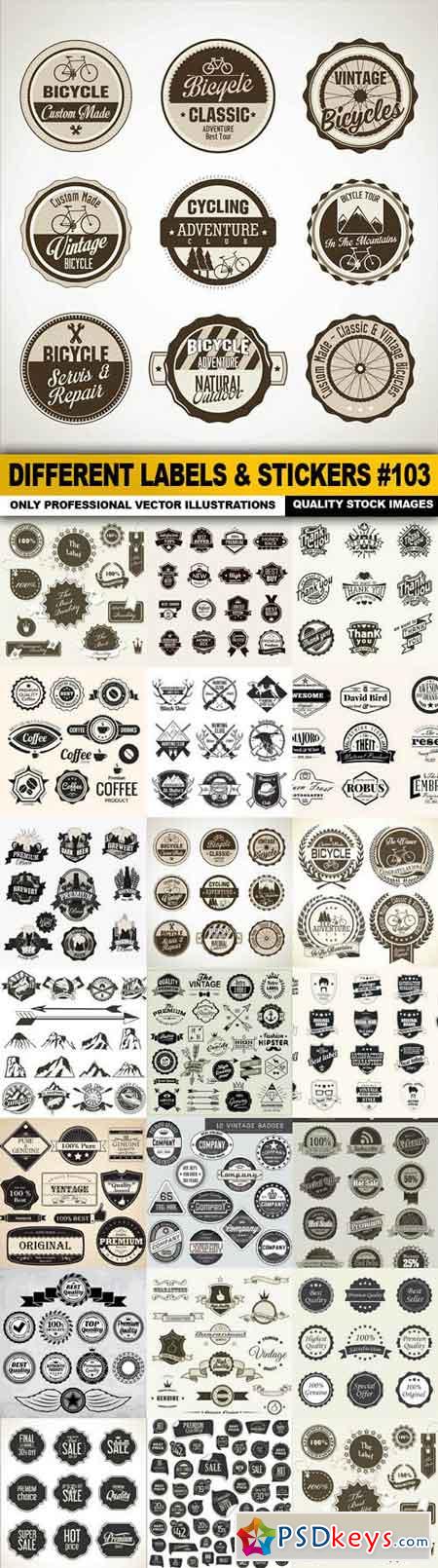Different Labels & Stickers #103 - 20 Vector