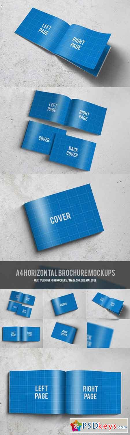 A4 Horizontal Brochure Mockups 181402