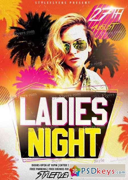 Ladies Nights V16 PSD Flyer Template