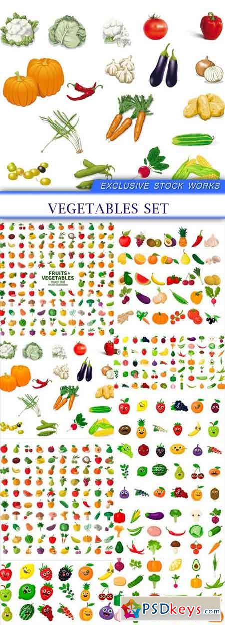 vegetables set 8X EPS