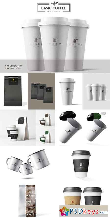 13 Basic Coffee Mockups 852962