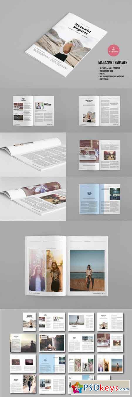 Minimal Magazine Template 706589