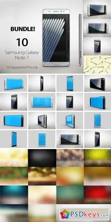 BUNDLE Samsung Galaxy Note 7 Mock Up 851789
