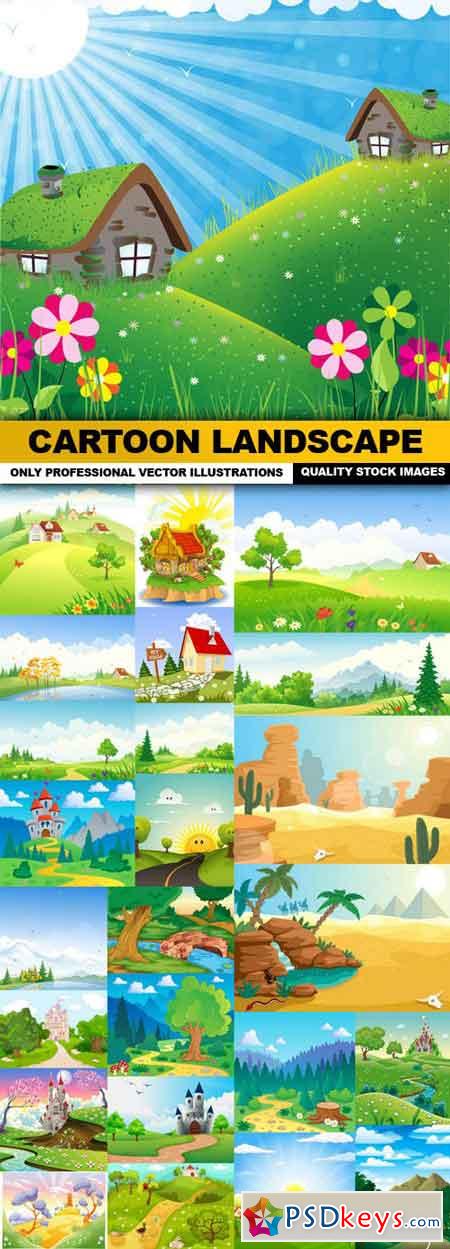 Cartoon Landscape - 25 Vector