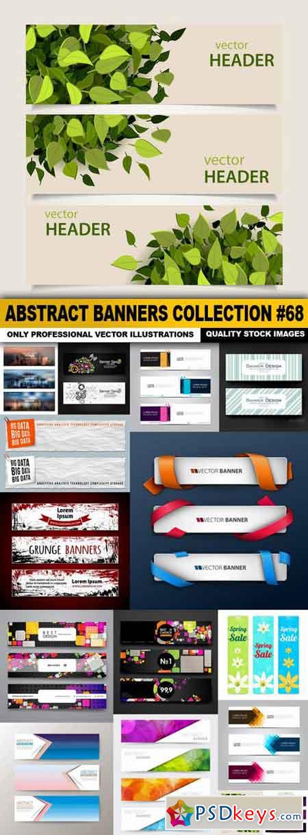 Abstract Banners Collection #68 - 15 Vectors