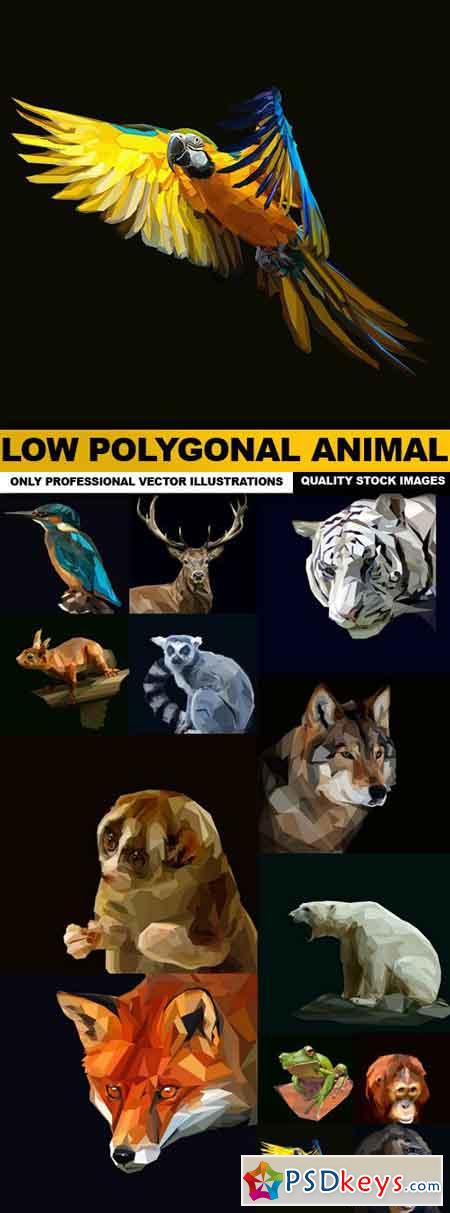 Low Polygonal Animal - 13 Vector