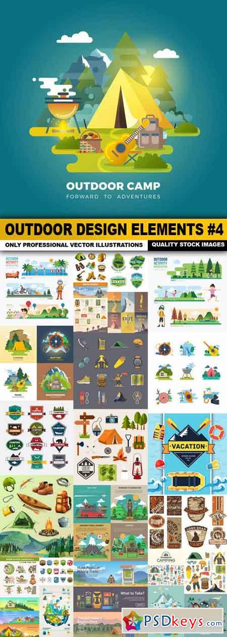 Outdoor Design Elements #4 - 25 Vector