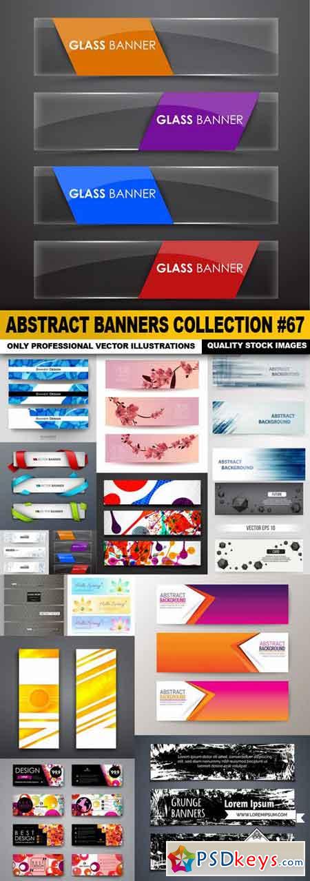 Abstract Banners Collection #67 - 15 Vectors