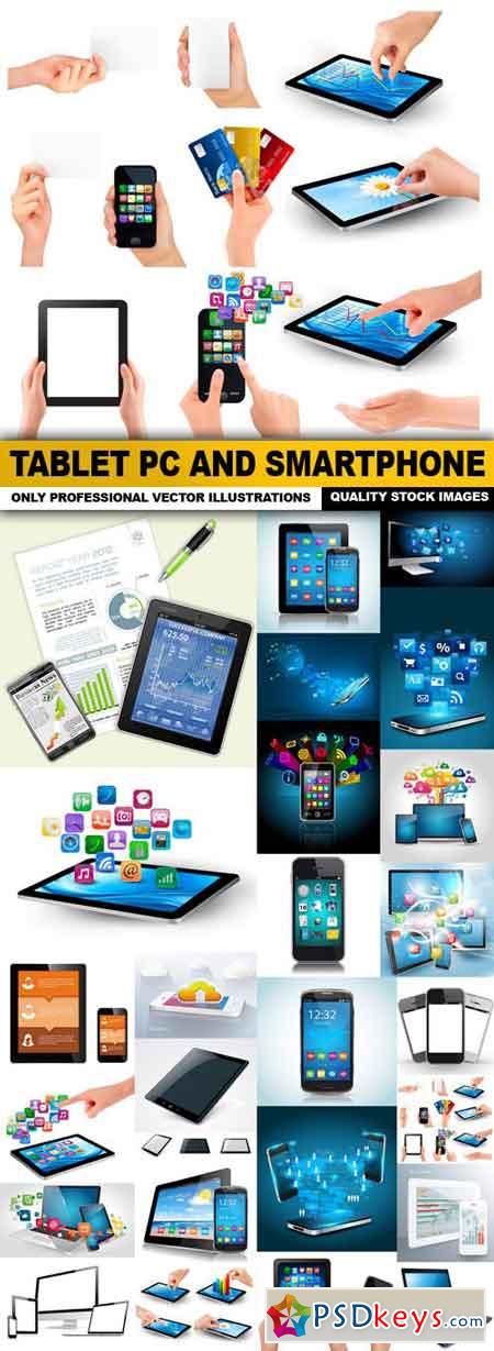 Tablet PC And Smartphone - 25 Vector