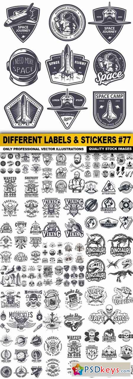 Different Labels & Stickers #77 - 22 Vector