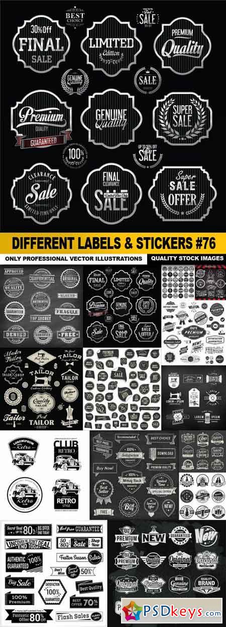 Different Labels & Stickers #76 - 15 Vector
