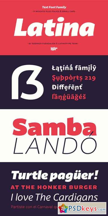 Latina Font Family $399