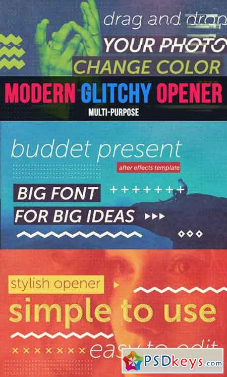 Modern Glitchy Opener 17303615 - After Effects Projects