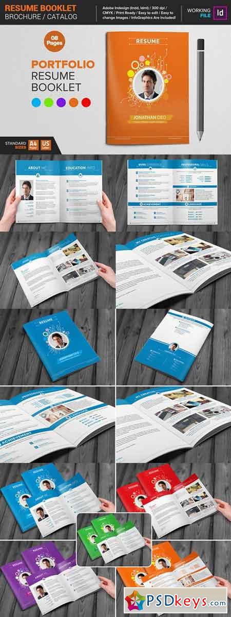 Resume Booklet Template 837765