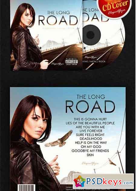 The Long Road CD Cover PSD Template