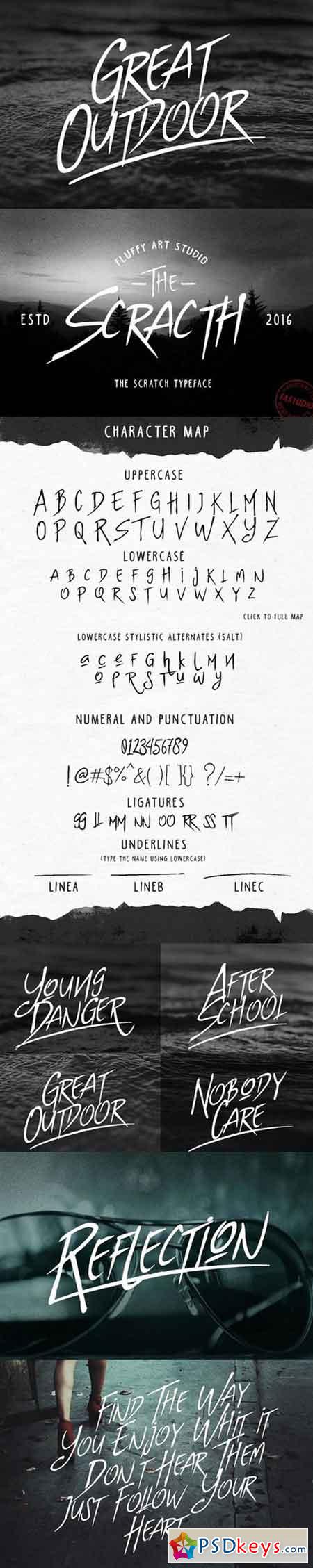 SCRATCH Typeface 847963