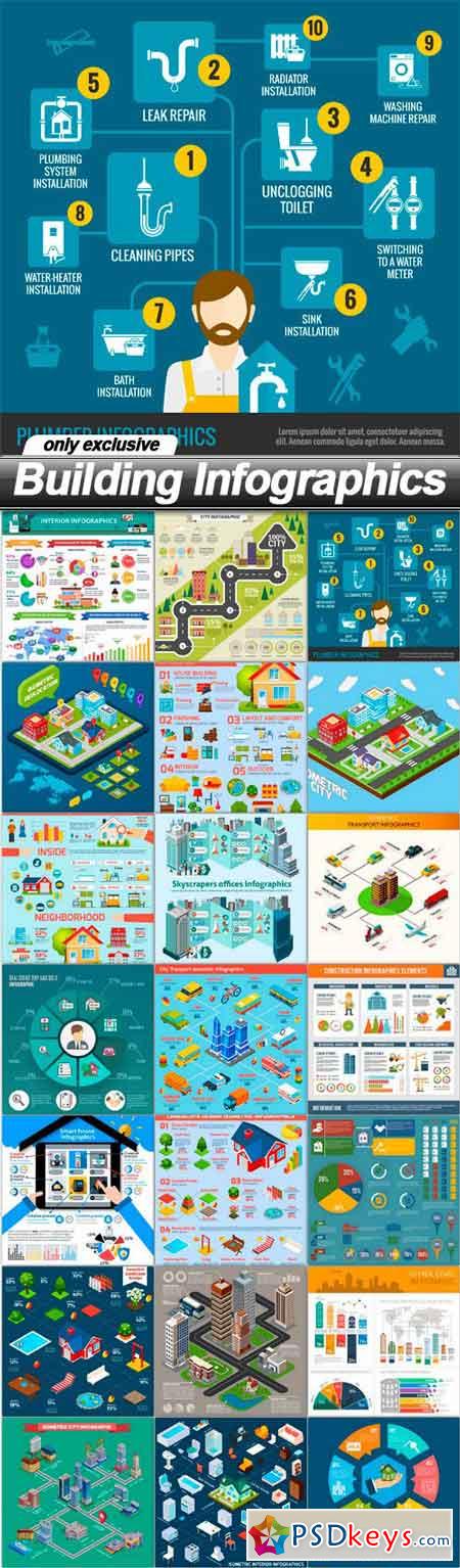 Building Infographics - 21 EPS