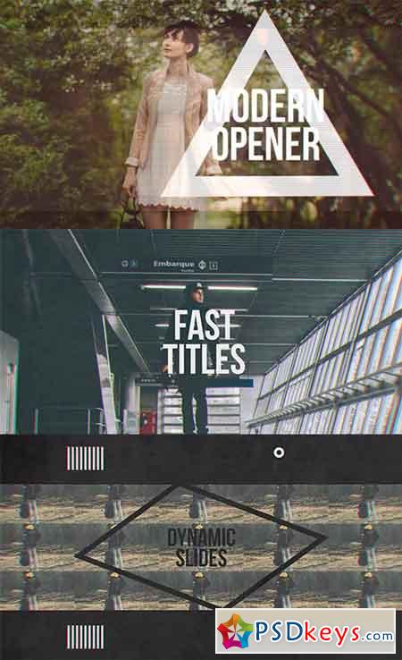Modern Fashion Opener Fast Glitch Slideshow - 17273819 - After Effects Projects
