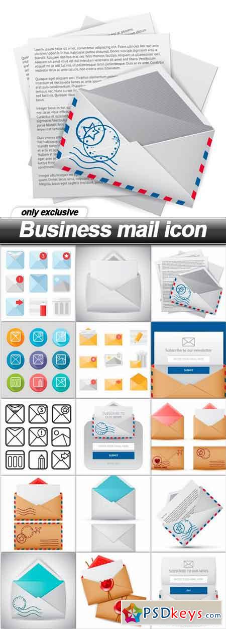 Business mail icon - 15 EPS