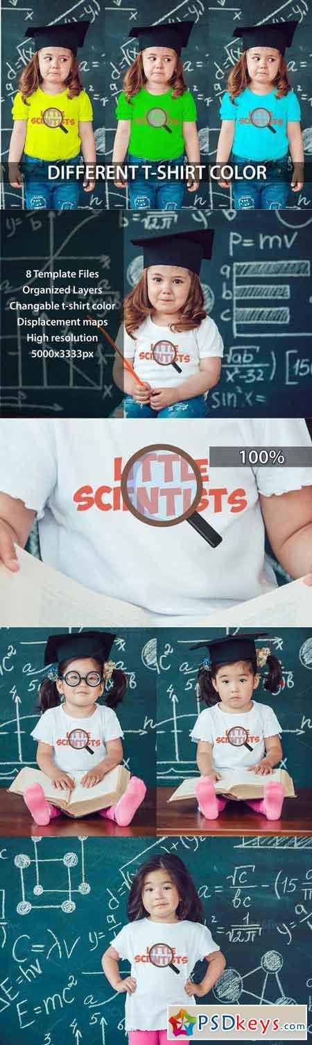 Little Scientists T-Shirt Mock-Up 792744