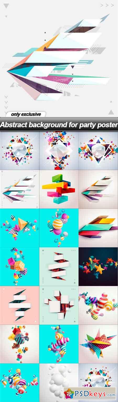 Abstract background for party poster - 20 EPS