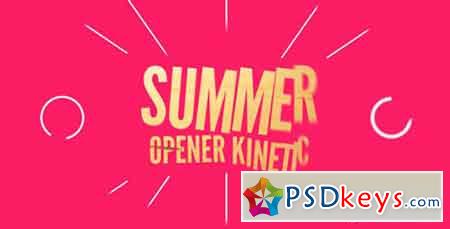 Summer Opener Kinetic 16799070 - After Effects Projects