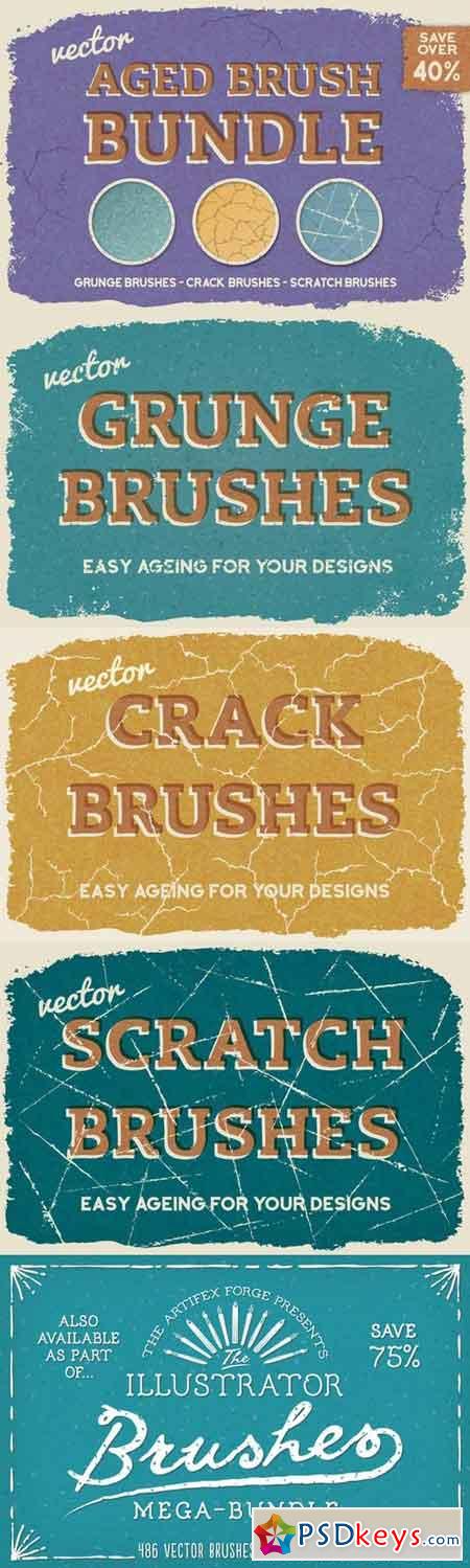 Aged Vector Brush Bundle 101127