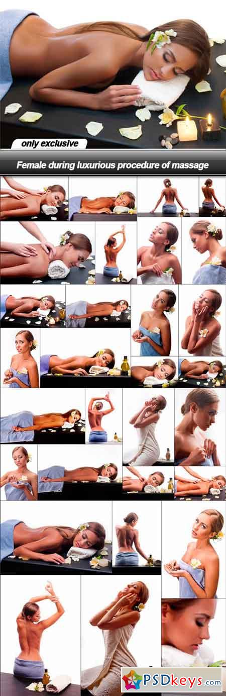 Female during luxurious procedure of massage - 30 UHQ JPEG