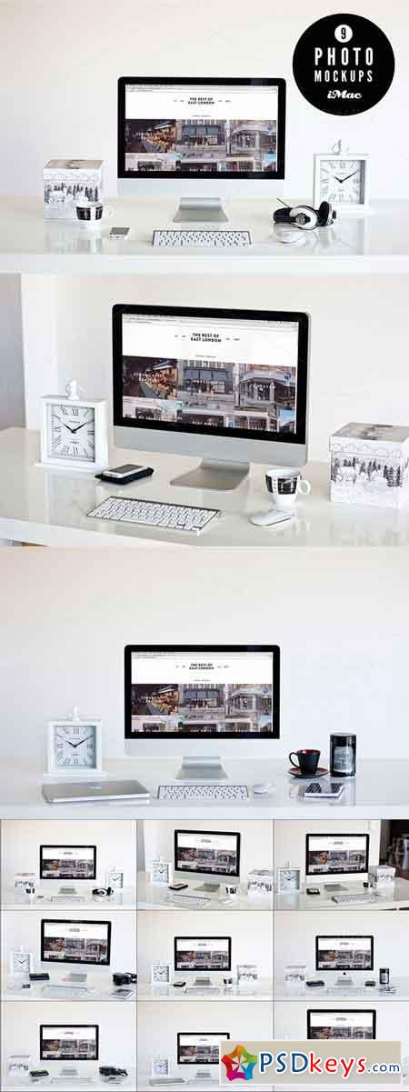 B&W 9 iMac photo mockups 107892