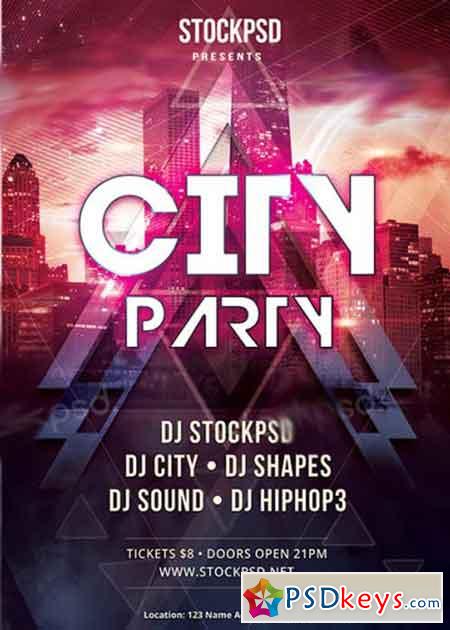 City Party V12 PSD Flyer
