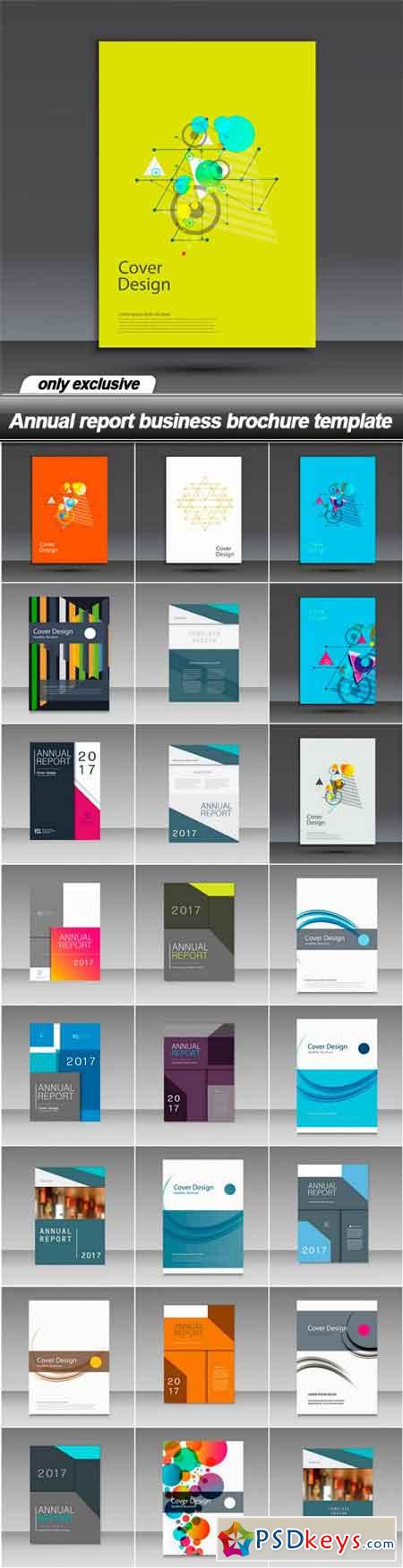 Annual report business brochure template - 25 EPS