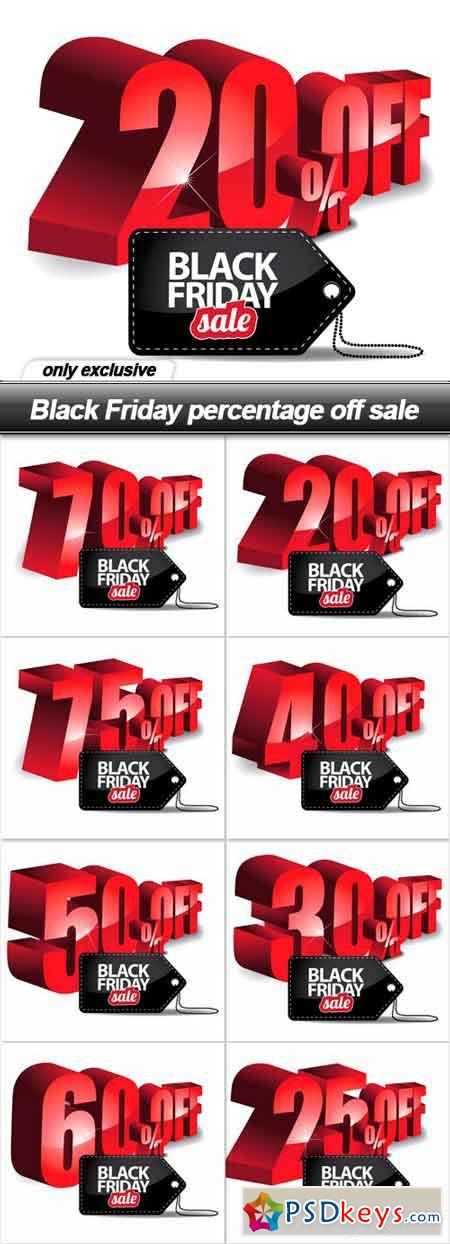 Black Friday percentage off sale - 8 EPS