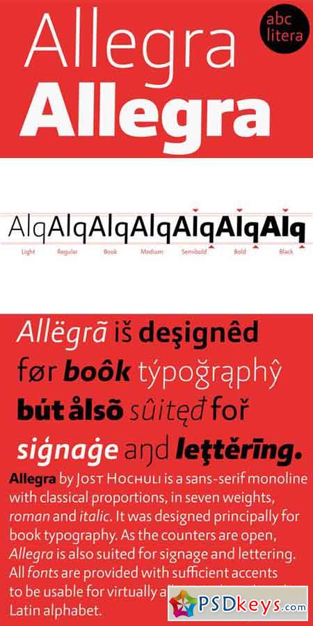 abc Allegra Font Family $750