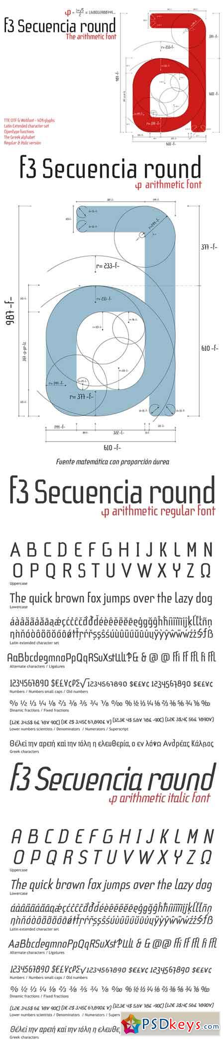 f3 Secuencia Round font 714199