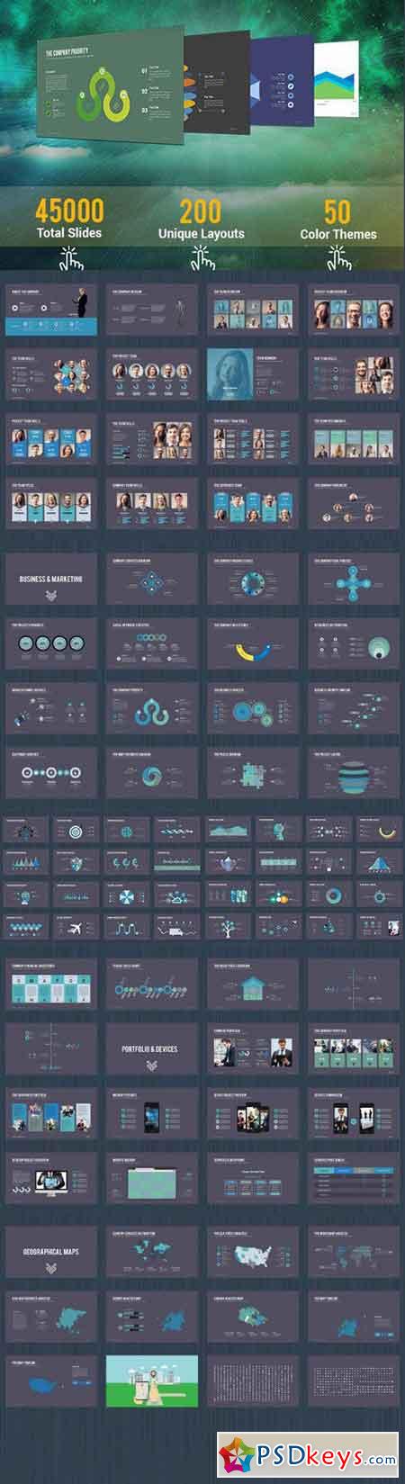 Great Business PowerPoint Template 737797