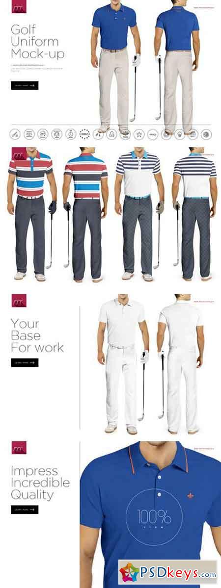 Download Golf Uniform Mock-up 592400 » Free Download Photoshop Vector Stock image Via Torrent Zippyshare ...