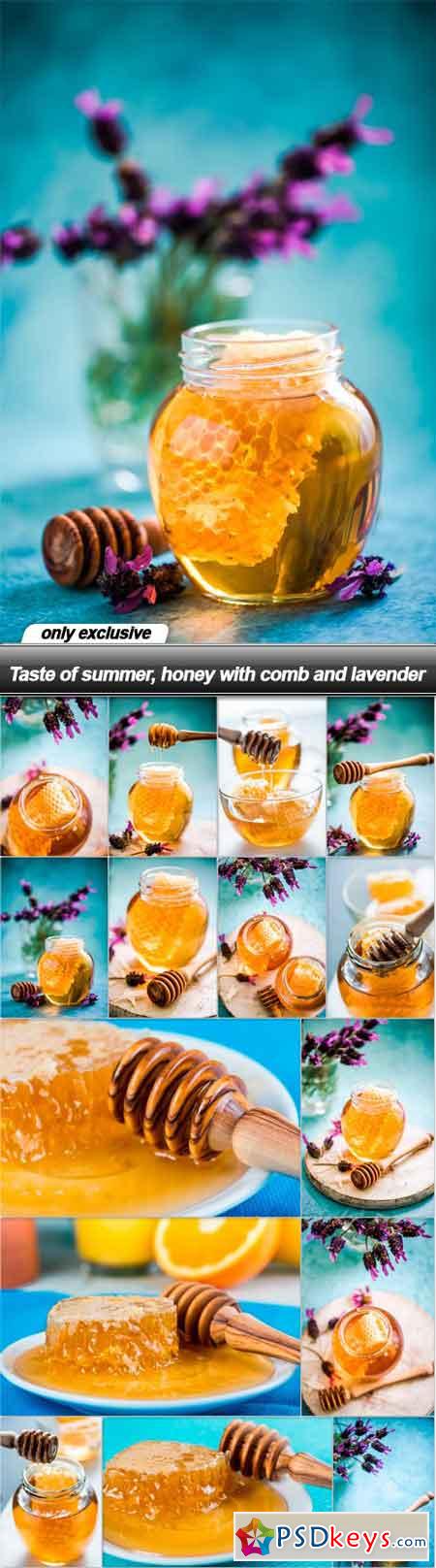 Taste of summer, honey with comb and lavender - 15 UHQ JPEG